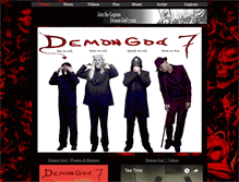 Tablet Screenshot of demongod7.com